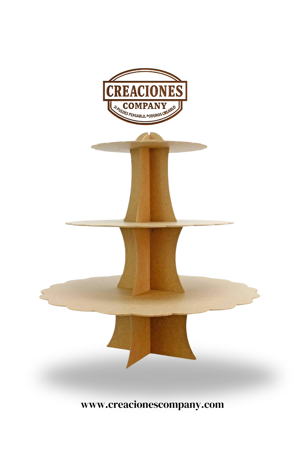 CRE-012 Base para cupcake nube 3 pisos 56x40