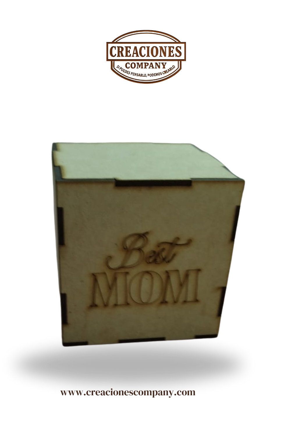 CRE-168 Caja cubo "Best MOM" 10X10X10