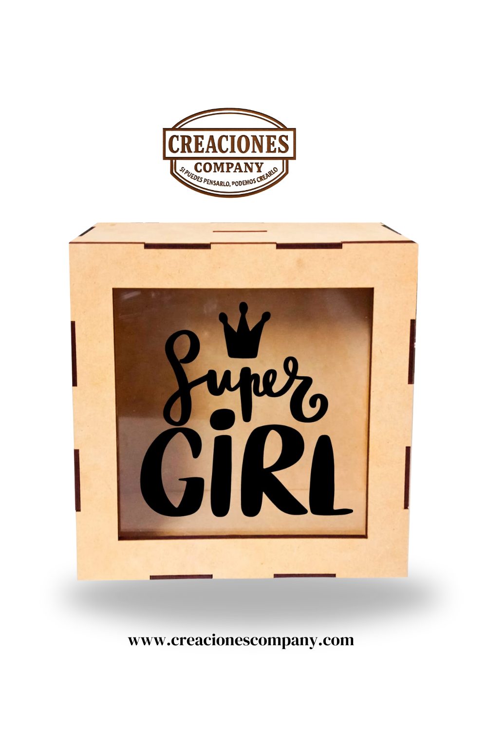 CRE-007 Alcancía personalizada (Super girl) 20x20x8