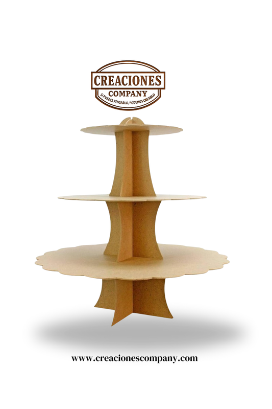 CRE-012 Base para cupcake nube 3 pisos 56x40