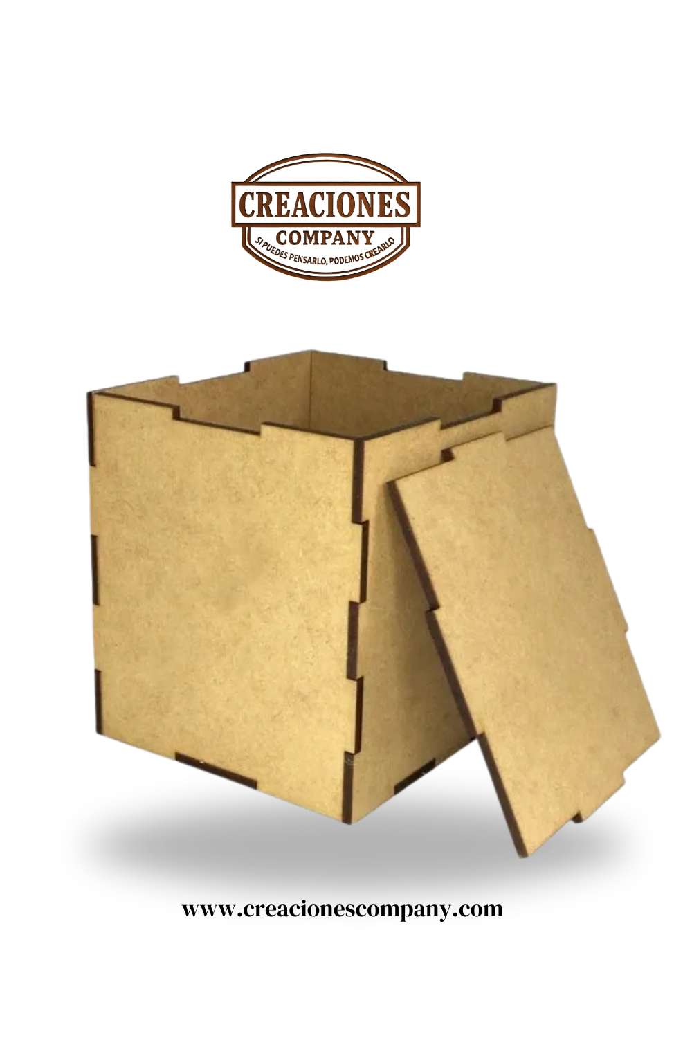 CRE-014 Caja Cubo Madera Mdf  10 10x10x10