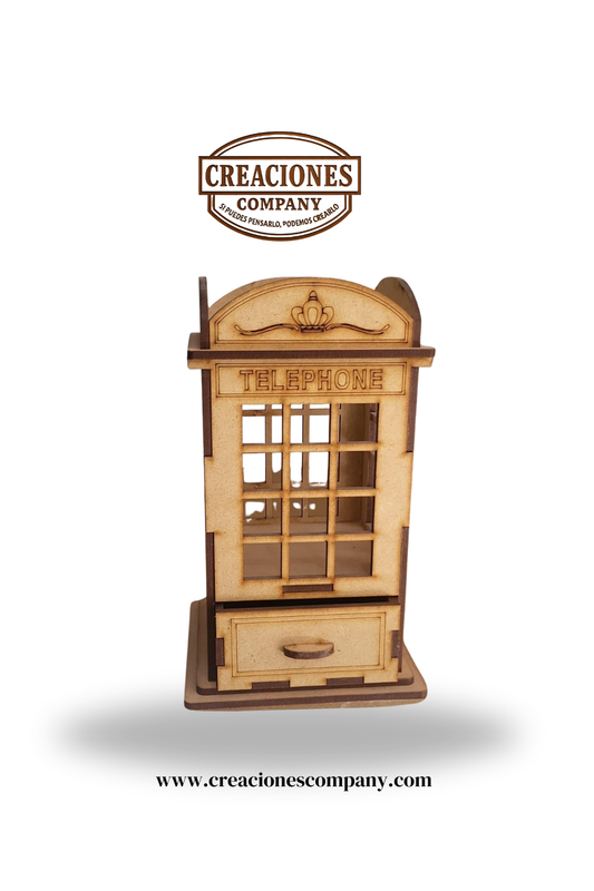 CRE-036 Porta pluma cabina telefonica  16x8x8