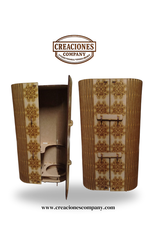 CRE-043 Porta botella flexo doble 21x36x11