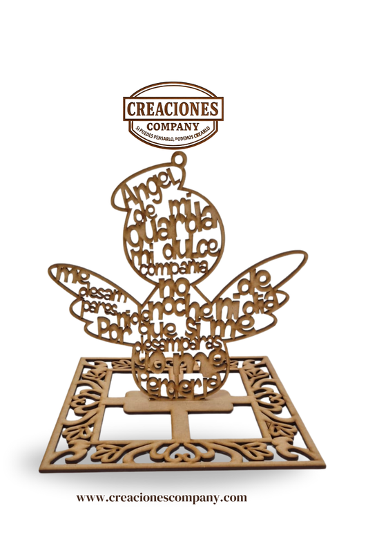 CRE-128 Angelito plano con base 10 10x10x3