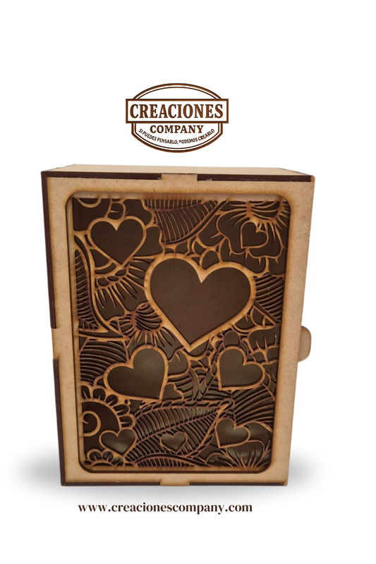 CRE-129 Caja con tapa deslizable 20x15x10