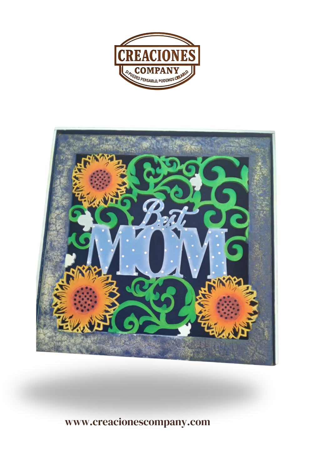 CRE-166 Caja tapa movible "Best MOM" 25X25X5