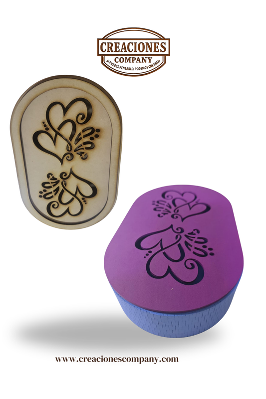 CRE-309 Estuche Corazon 16x16x10