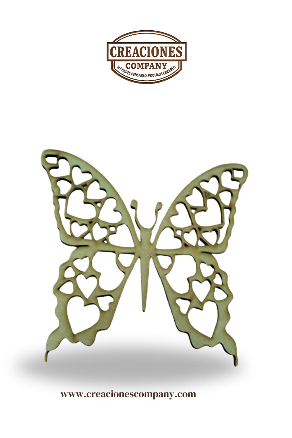 CRE-171 Mariposa Alas de corazón 14.5x14