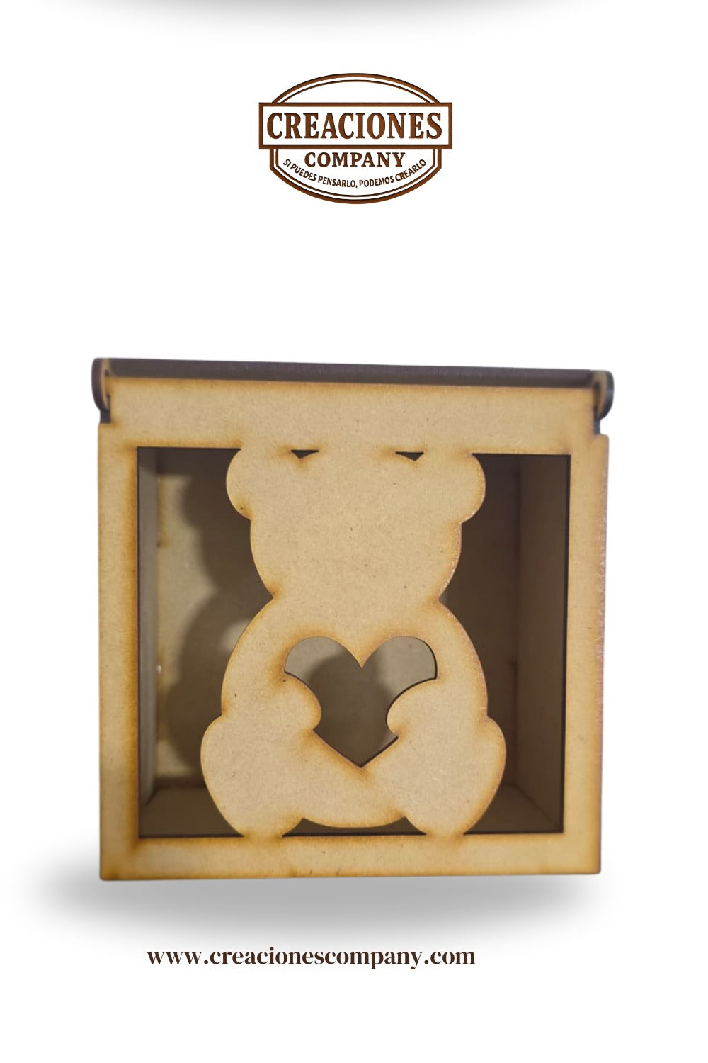 CRE-402 Caja para regalo "Osito" 15x15x9