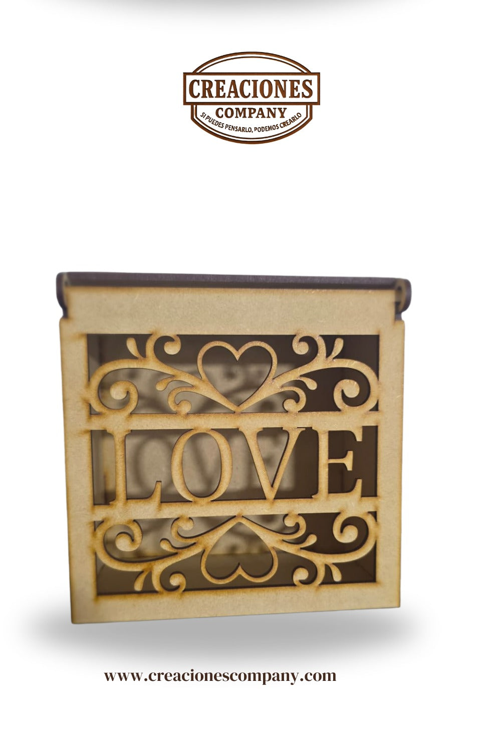 CRE-404 Caja para regalo "LOVE " 15x15x9